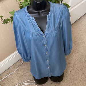 Denim Blue Women's Top